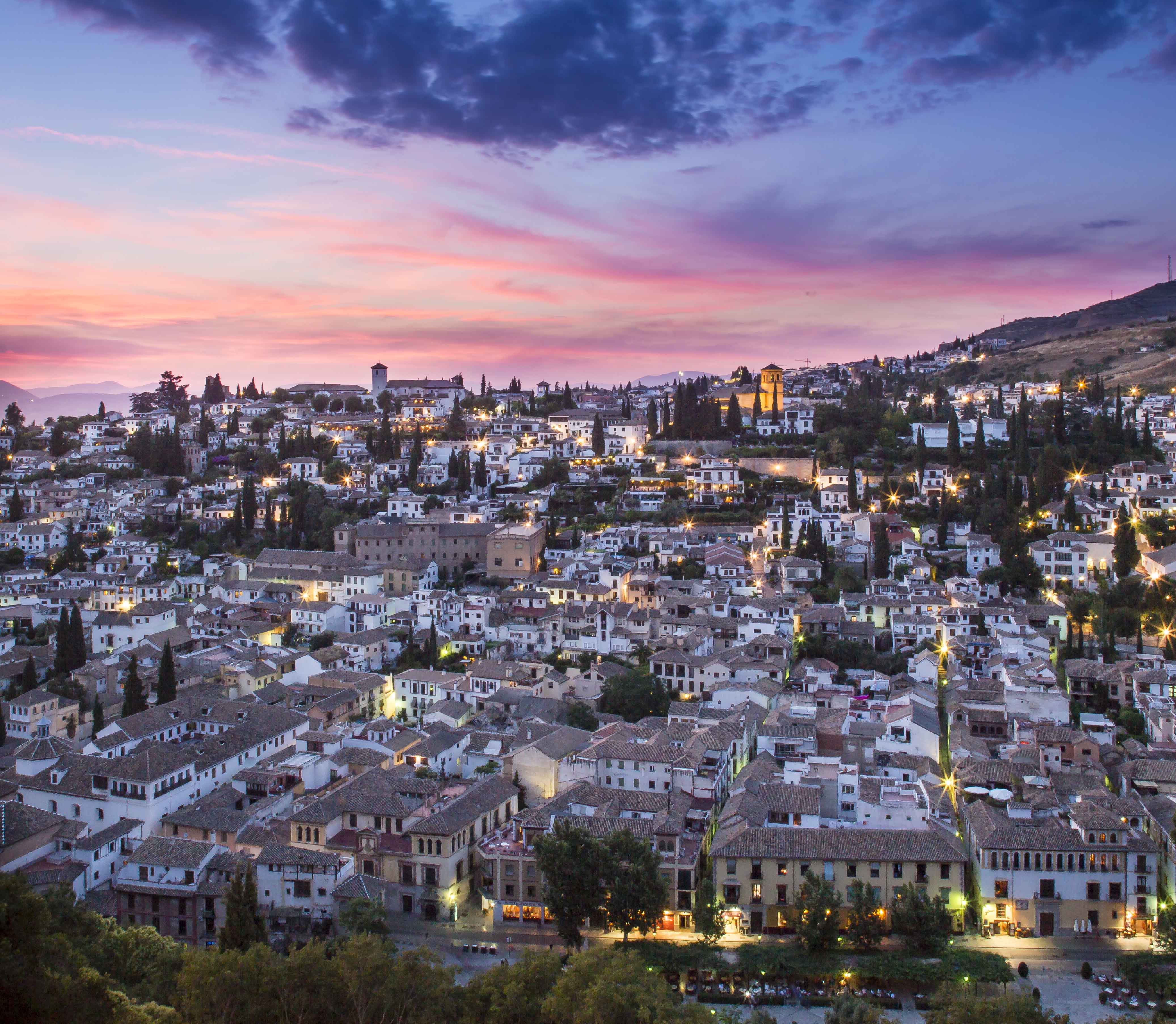 Granada al atardecer